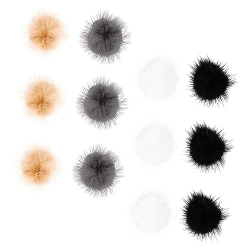 Veemoon 12stücke Plüsch Nagelkunst Dekorationen Nail Art Ornamente Für Maniküre Mit Elastischem Ring Abnehmbar Für Damen Und Girls von Veemoon