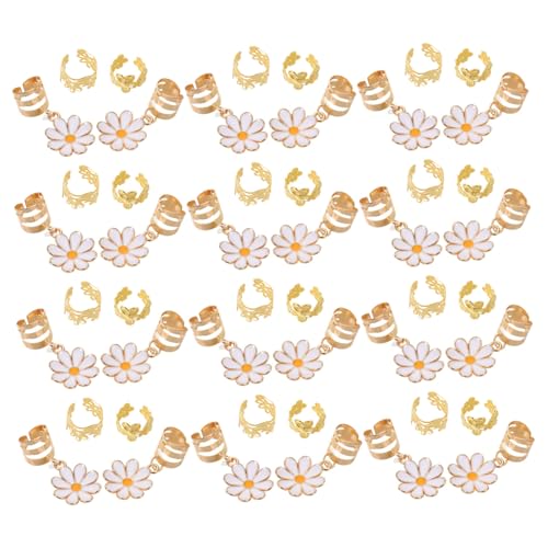 Veemoon 135 Stück Teiliges Haarzubehör mit Blumen-design Leichte Haarringe für Flechtfrisuren Langlebige Legierung Komfortable und Modische Haarclips für Frauen von Veemoon