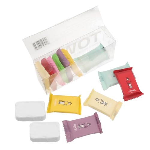 Veemoon 14 Stück Komprimierte Handtücher Für Reisen Einweg Gesichtstücher Leicht Und Kompakt Für Camping Hygiene Und Unterwegs von Veemoon