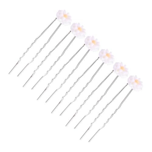 Veemoon 16 Stück Teiliges Gelbe Gänseblümchen Haarnadeln U form aus Langlebigem Harz Eleganter Blumen Haarschmuck für Damen und Mädchen Hochzeit Party Alltag von Veemoon