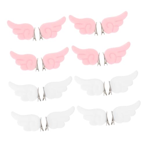 Veemoon 16 Stück Teiliges Plüsch Haarklammern mit Engelsflügel Design Weiche Haarspangen für Mädchen und Frauen Fester Sitz gegen Haarbruch für Cosplay und Alltagsschmuck von Veemoon