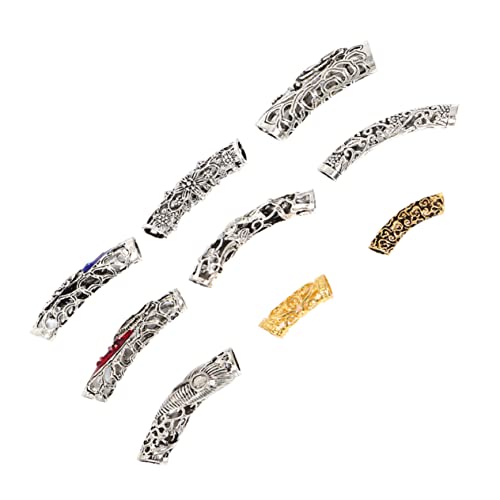 Veemoon 18stücke Legierung Haar Dreadlocks Perlen Haar Manschetten Zöpfe Dekoration Muster Diy von Veemoon