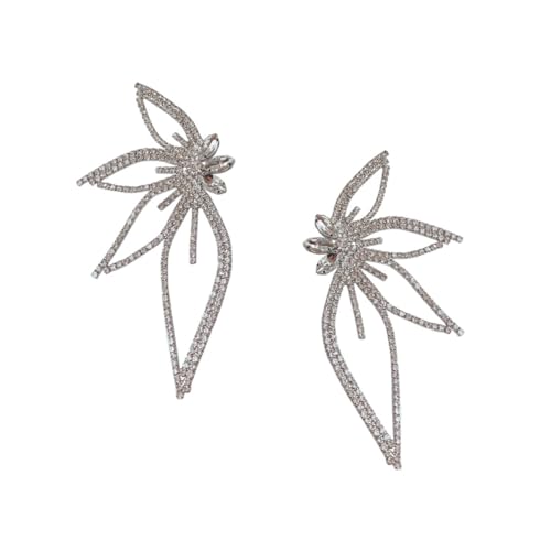 Veemoon Exklusive Schmetterlings Ohrclips Aus Strass Für Damen Und Mädchen Stylische Modische Und Bequeme Ohrringe Für Unpiercete Ohren Für Anlässe Und Geschenke von Veemoon