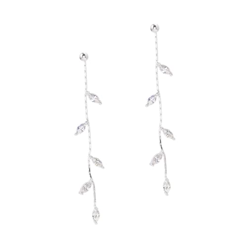 Veemoon Strass Anhänger Tropfen Ohrringe Baumeln Lange Für Frauen Mädchen Teenager Ohrringe Mit Strassblättern Ohrhänger Schmuck von Veemoon
