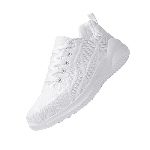 Veemoon 1Paar Laufschuhe für Frauen Atmungsaktive Leichte Gewebte Wanderschuhe Modisches Design für Sport Freizeit Training Langlebig von Veemoon
