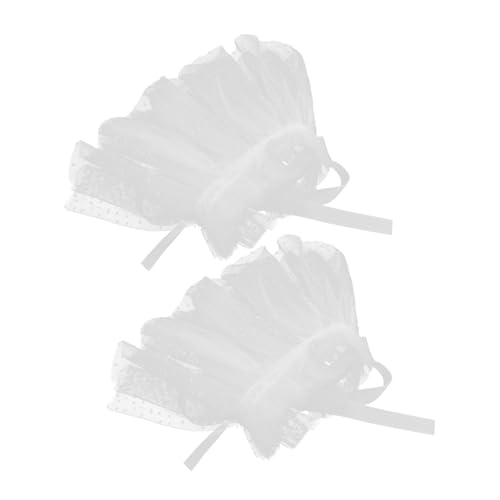 Veemoon 1Paar Mesh Handgelenkmanschetten für Damen Abnehmbare Ärmel Armmanschetten Vielseitig für Partys Outdoor Aktivitäten Komfortabel mit Feiner Handwerkskunst von Veemoon