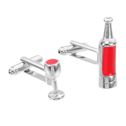 Veemoon 1Paar Weinglas Manschettenknöpfe für Herren Damen Eleganter Cufflink für Formelle Anlässe für Partys Feiern Manschettenknopf Edlem Design Veemoon 1Paar Weinglas Manschettenknöpfe für Herren Damen Eleganter Cufflink für Formelle Anlässe für Partys Feiern Manschettenknopf Edlem Design von Veemoon