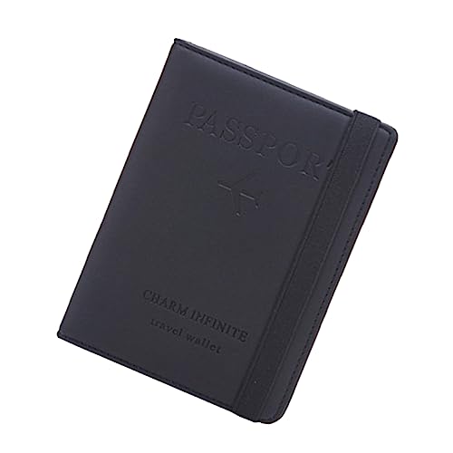 Veemoon 1stück Wallet Für Pu- Ultra-dünn Multifunktionale Aufbewahrung Für Reisepass Ausweise Und Für Business Und Alltag Schwarz von Veemoon