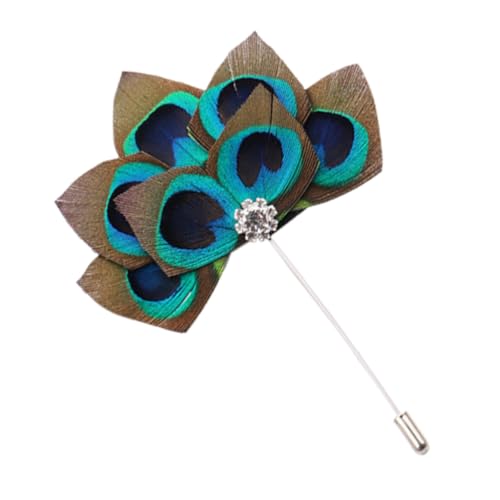 Veemoon 1Pc Pfau Corsage Brosche Kleidung Zubehör Brust Pin Kleidung Dekoration Legierung Veemoon 1Pc Pfau Corsage Brosche Kleidung Zubehör Brust Pin Kleidung Dekoration Legierung von Veemoon