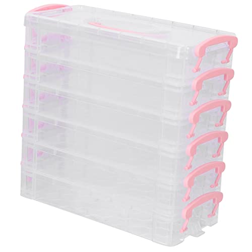 Veemoon Stapelbare Bleistiftbox Kunststoff für Kinder Transparenter Bleistifthalter Abnehmbarer Stifte Organizer Schulbedarf für Schüler Federmäppchen für Schreibwaren von Veemoon