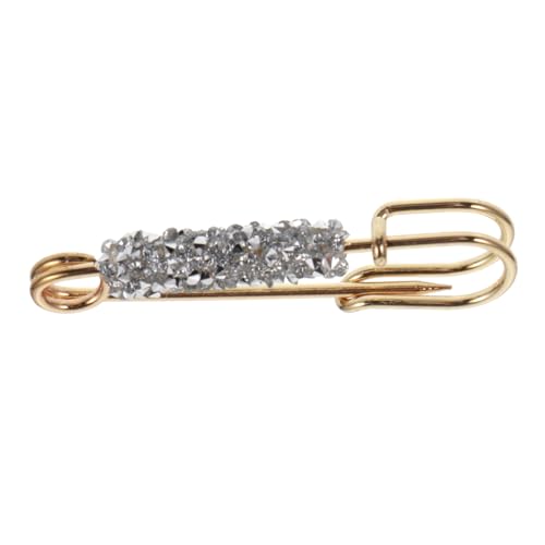 Veemoon Strass Brosche Pins Kleidungsschmuck Zarte Brustnadel Strass Stoffbrosche Mode Brustnadel Schmuck Für Kleidung von Veemoon