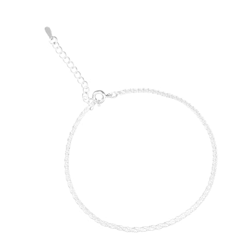 Veemoon Fußkette Silber Einfach Für Damen Modischer Fußkettchenschmuck Fußkette Für Mädchen Schickes Fußkettchen-dekor Langlebig Und Sicher von Veemoon
