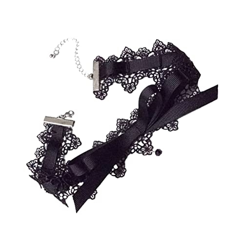 Veemoon Spitzen Choker Halskette Mädchen mit Schleifendekor Elastisches Halsband Modisches Accessoire für Partys und Alltag Leicht Anzulegen für Verschiedene Anlässe Geeignet Veemoon Spitzen Choker Halskette Mädchen mit Schleifendekor Elastisches Halsband Modisches Accessoire für Partys und Alltag Leicht Anzulegen für Verschiedene Anlässe Geeignet von Veemoon