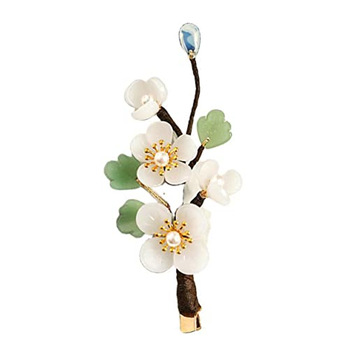Veemoon Eleganter Brautschmuck Haarclip Mit Floralen Designs Im Chinesischen Stil Haarschmuck Für Frauen Und Mädchen Hochzeitsaccessoire Kunstvoller Haarriegel von Veemoon