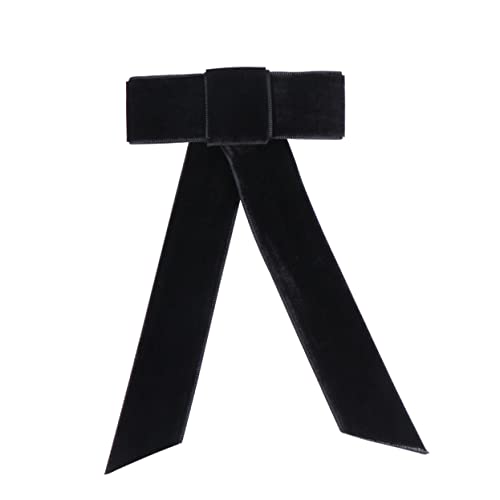 Veemoon Haarspange Mit Großer Schleife Federspange Haarschmuck Aus Robustem Material Schwarz Für Mädchen Leicht Anzuwendend Klassischer Stil Schöne Haaraccessoires von Veemoon