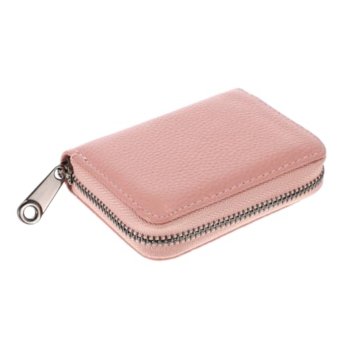 Veemoon 1Stück Kartenhalter Brieftasche Hochwertigem mit Reißverschluss Diebstahlschutz Kartenfächer Elegantes Design für Reisen von Veemoon