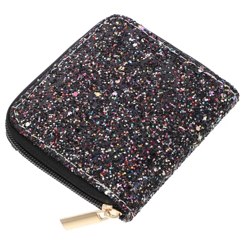 Veemoon Fashionable Short Sequins Wallet Für Damen Kompakte Reißverschluss-geldbörse in Silber Für Schule Shopping Und Freizeit Aus Langlebigem Material Gefertigt von Veemoon