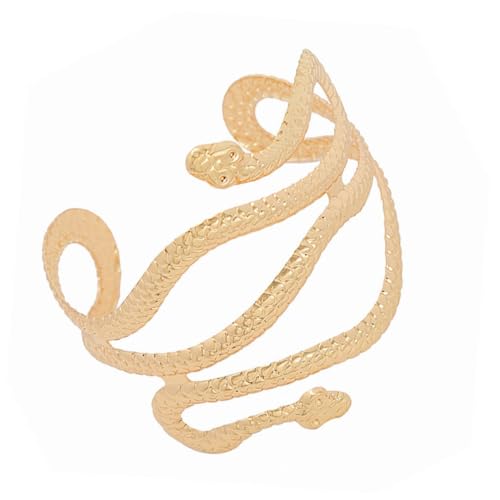 Veemoon Schlangenform Damenarmband Aus Metall Punk Stil Armschmuck Übertriebener Schmuck Für Verschiedene Outfits von Veemoon