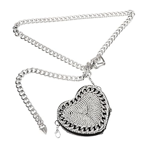 Veemoon Glitzernde Mini Bauchtasche Mit Strass Für Damen Tragbare Hüfttasche Umhängetasche Für Festivals Stylische Gürteltasche Für Make-up Handy Und Kleinigkeiten von Veemoon