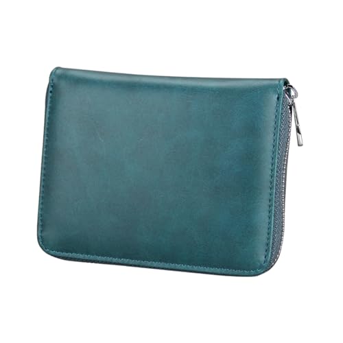 Veemoon 1Stück Multifunktionale RFID Brieftasche Organisator für Reisepass Kreditkarten Ausweise Kompakte Aufbewahrungstasche für Herren Damen Navyblau von Veemoon