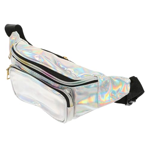 Veemoon 1Stück Multifunktionale Taillentasche PU mit Verstellbarem Riemen Transparente Strandtasche für Damen Praktische Bauchtasche für Reisen Outdoor Aktivitäten Elegantes Design von Veemoon