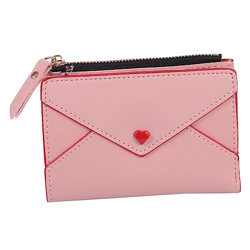 Veemoon 1stück Pu Wallet Für Damen Herzförmiger Separater Fächer Für Karten Und Kleingeld Leichtes Stilvolles Portemonnaie Zartem Für Unterwegs von Veemoon