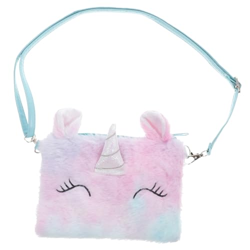 Veemoon Einhörner Plüsch Tasche Für Junge Mädchen Mit Verstellbarem Schultergurt Leicht Und Praktisch Zu Tragen Bietet Raum Für Handy Spielsachen Und Snacks von Veemoon