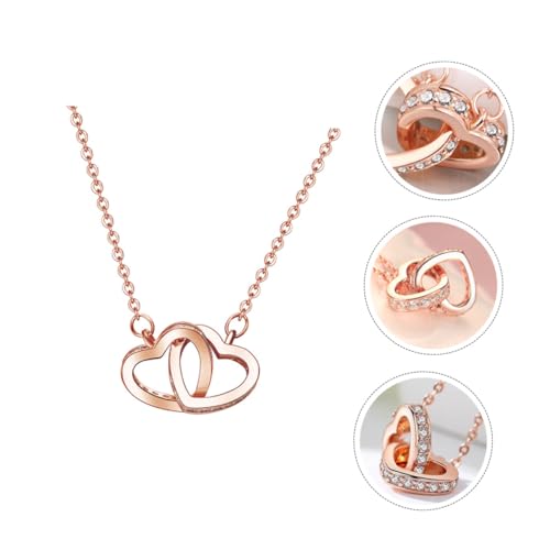 Veemoon Halskette Damen Silber Herzförmige Halskette Schlüsselbein-accessoire Feine Textur Modischer Halsanhänger Schmuckversorgung Für Frauen von Veemoon