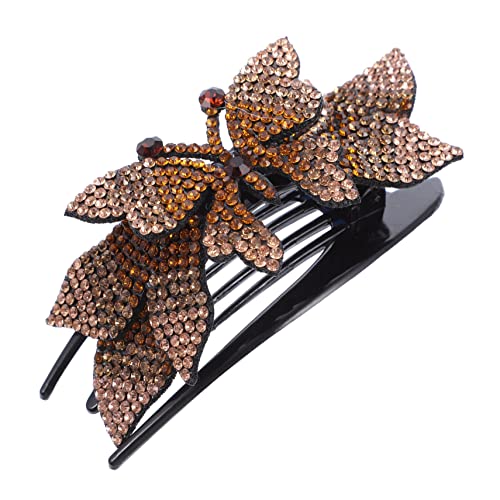 Veemoon 1Stück Strass Haarclip für Damen Eleganter Duckbill Clip mit Funkelnden Rhinestones für Hochzeiten Partys und Alltag Robust und Leicht für Vielseitige Outfits von Veemoon