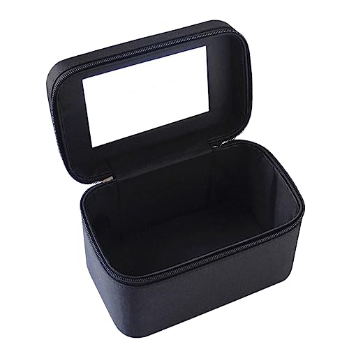 Veemoon 1Stück Tragbare Make Up Tasche für Damen Reiseorganizer Tasche mit Großem Stauraum für Kosmetik und Toilettenartikel Einfach zu Reinigen Praktischem Griff von Veemoon