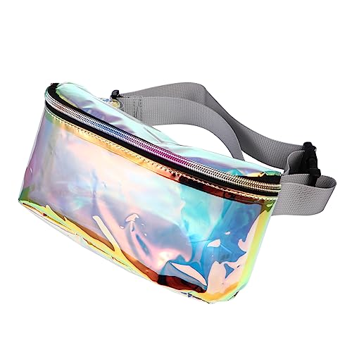 Veemoon 1Stück Transparent PVC Bauchtasche Damen Gürteltasche für Reisen Freizeit Verstellbarer Schultergurt Hochwertiges Langlebiges Material von Veemoon