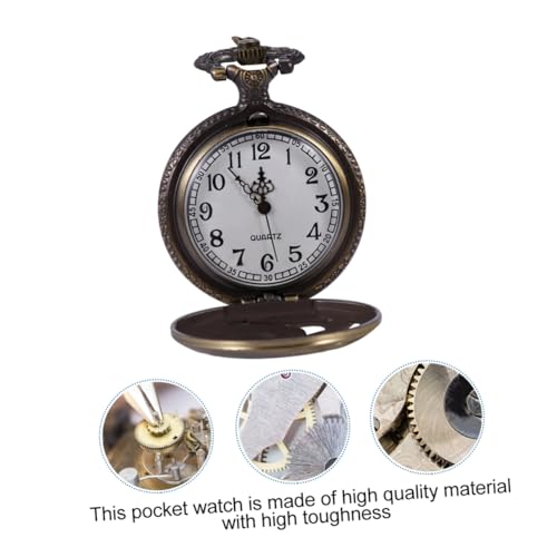 Veemoon Gestrickte Quarz Taschenuhr Unisex Tieruhr Mit Schlangendesign Retro Ausgehöhlte Uhr Legierungsuhr Vintage Stil Für Sammler Und Geschenke von Veemoon