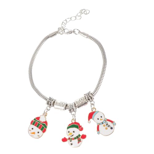 Veemoon Weihnachtslegierungsarmband Damenarmband Weihnachtsmuster Schmuck Für Handgelenk Weihnachtsarmband Zum Tragen Bei Festen Und Alltag von Veemoon