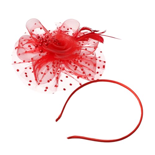 Veemoon 1satz Fascinator Hut Für Mit Schleier Und Federn Haaraccessoire Für Cocktail Und Teepartys Hochzeiten Und Besondere Anlässe von Veemoon