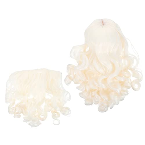 Veemoon 1satz Santa Claus Perücke Mit Fake Weihnachtsmann Kostüm Zubehör Für Cosplay Und Feierlichkeiten Teiliges Hochwertigem Material Passend Für Erwachsene von Veemoon