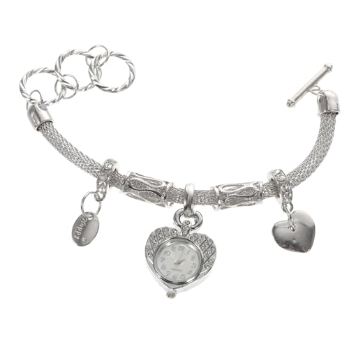 Veemoon 1stück Elegantes Damen Armband Mit Uhr Und Strass Stilvolles Charm-Armband Für Hochzeiten Und Partys Alleskönner Handgelenksschmuck von Veemoon