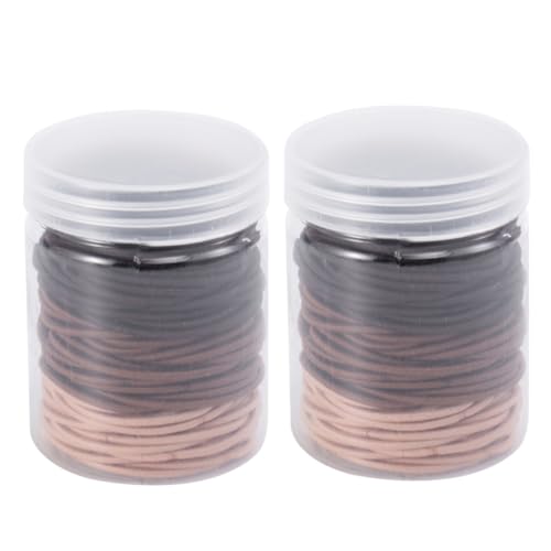Veemoon 2 Boxen Bunte Nylon Haarbänder für Damen und Mädchen Elastische Haargummis für Alltag Halten das Haar Form Vielseitiges Haaraccessoire Verschiedenen Farben von Veemoon