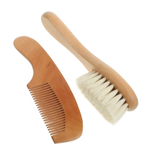 Veemoon 2 STÜCK Teiliges Badebürsten Set aus Holz Sanfte Kopfhautmassage und Haarentwirrung Weiche Massagekämme für Junge Mädchen und Sicher und Langlebig für Körper und von Veemoon