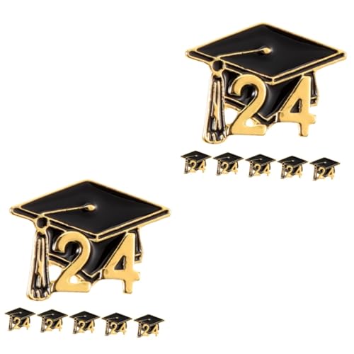 Veemoon 2 Sätze Arzt Hut Brosche Abschlusskappe Topper Grad Hüte Mini Absolvent Brosche Abschlusshut Für Erwachsene Abschlussbrosche Pin Grad Abschlusshüte Dein Legierung 6 Stück * 2 von Veemoon
