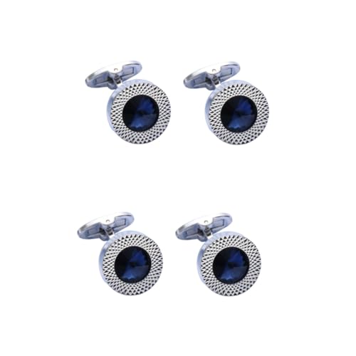 Veemoon 2 Sätze Chic Manschettenknöpfe Für Herren Elegantes Hemd Accessoire Stilvolle Cufflinks Für Formelle Anlässe Hochzeiten Business Meetings Besondere Ereignisse 2 Stück * 2 von Veemoon