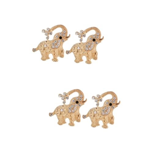 Veemoon 2 Sätze Elefantenbrosche Stilvolle Brosche Schal Buckle Für Damen Kreatives Tiermotiv Zu Muttertag Modeaccessoires 2 Stück * 2 von Veemoon