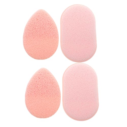 Veemoon 2 Sätze Gesichtsreiniger Schwämme Wiederverwendbare Make Up Entferner Peeling Pads für Sanfte Gesichtsreinigung und Make Up Entfernung für Zuhause und Reisen von Veemoon