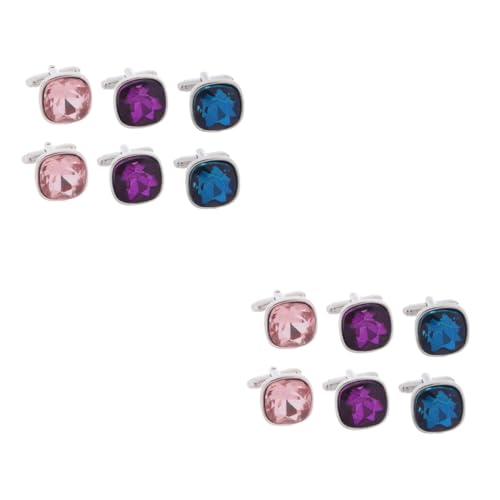 Veemoon 2 Sätze Glänzende Manschettenknöpfe Buntem Für Herren Anzug Manschettenknöpfe Mit Funkelnden Rhinestones Hochzeiten Partys Geschäftliche Anlässe 3 Paare * 2 Veemoon 2 Sätze Glänzende Manschettenknöpfe Buntem Für Herren Anzug Manschettenknöpfe Mit Funkelnden Rhinestones Hochzeiten Partys Geschäftliche Anlässe 3 Paare * 2 von Veemoon