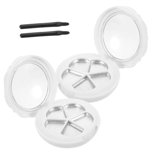 Veemoon 2 Sätze Make Up Aufbewahrungsbox mit Pinsel und Nachfüllbehälter für Lidschatten Lippenstifte und Highlights für Reisen und Täglichen Gebrauch von Veemoon