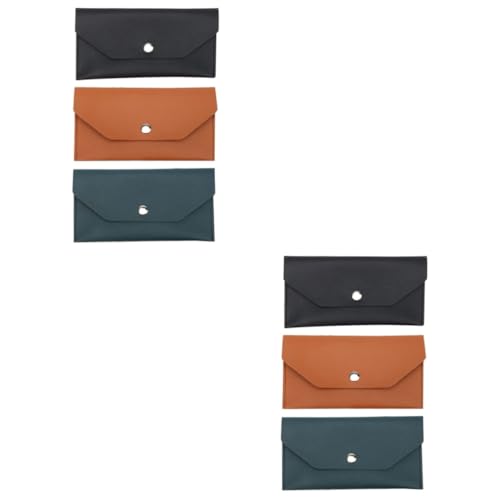 Veemoon 2 Sätze Pu Kartenetui Und Geldbörse Tragbare Aufbewahrungstasche Für Visitenkarten Bargeld Und Kreditkarten Stilvolles Design Schwarz Braun Und Grün Für Büro Shopping 3 Stücke * 2 von Veemoon