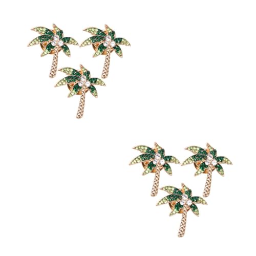 Veemoon 2 Sätze Teiliges Kokosnussbaum Brosche Accessoires Für Partys Hochzeiten Alltagsmode Vielseitige Brosche Anstecken Kleidung Taschen 3 Stück * 2 von Veemoon