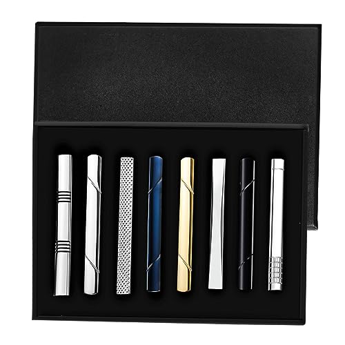 Veemoon 2 Sätze Teiliges Krawattenklammer Für Herren Hochwertige Krawattennadel Kupfer Stilvolle Designs Für Business Festliche Anlässe Dekoration Für Anzüge 8 Stücke * 2 von Veemoon