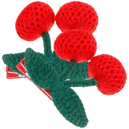 Veemoon 2 Stck. Handgeknüpfte Kirsch Haarspangen Niedliche Häkel Haarclips für Mädchen für Hochzeiten Geburtstagsfeiern und Fotoshootings Veemoon 2 Stck. Handgeknüpfte Kirsch Haarspangen Niedliche Häkel Haarclips für Mädchen für Hochzeiten Geburtstagsfeiern und Fotoshootings von Veemoon