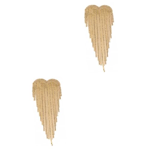 Veemoon 2 Stck. Kreative Brosche mit Fransen Modisches Accessoire für Damen Vielseitiges Kleidungszubehör für Besondere Anlässe Langlebig Perfektes Brautschmuck Accessoire von Veemoon