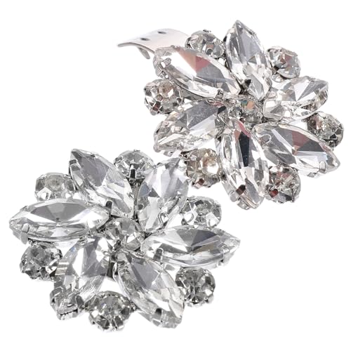 Veemoon 2 Stck. Schuhclips für Damen Dekorative Schuhschnallen Hochzeit Charms Glitzernde Accessoires für Partyschuhe von Veemoon